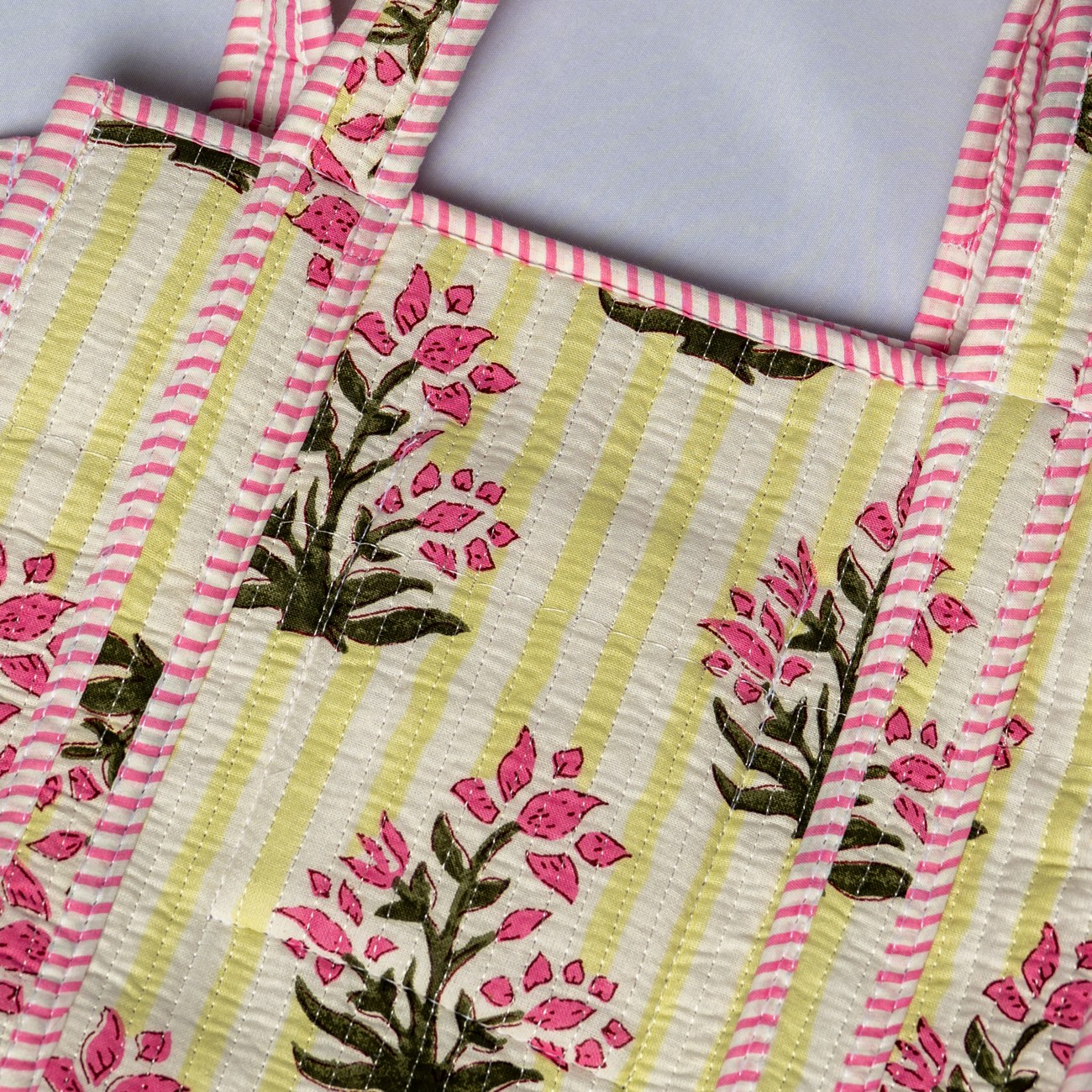 Blush Bud block print